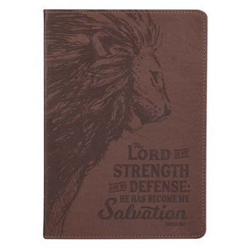 Leather Bound Journal My Strength & My Defen Book