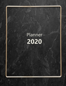 Planner 2020: Monthly and Weekly Planner. Week on 1 page. Start your week with weekly Focus, Tasks, To-Dos. Monday start week. 11.0" x 8.5" (Letter ... golden square look, dark. Soft matte cover).