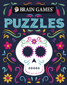 Paperback Brain Games - Take-Along - Puzzles (Sugar Skull Design - Day of the Dead and Halloween) Book