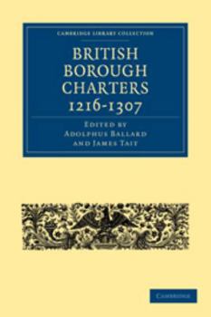 Electronics British Borough Charters 1216-1307 Book