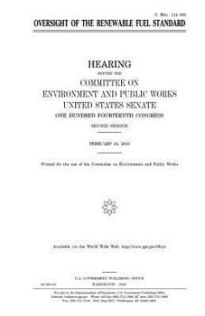 Oversight of the renewable fuel standard