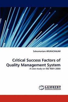 Paperback Critical Success Factors of Quality Management System Book