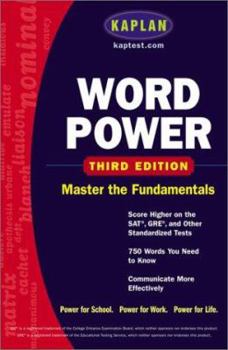 Paperback Kaplan Word Power: Score Higher on the SAT, GRE, and Other Standardized Tests Book