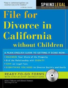 Paperback How to File for Divorce in California without Children (Legal Survival Guides) Book