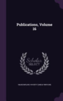 Hardcover Publications, Volume 16 Book