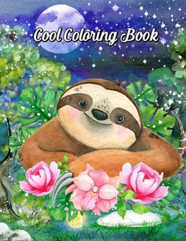 Paperback Cool Coloring Book: Stress-Relieving Animal Designs and Patterns, Fun Early Learning for Kids Ages 3-6, 4-8 Book