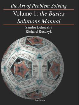 Paperback The Art of Problem Solving, Volume 1: The Basics Solutions Manual Book
