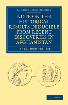 Paperback Note on the Historical Results Deducible From Recent Discoveries in Afghanistan Book