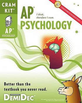 Paperback AP Psychology Cram Kit: Better than the textbook you never read. Book