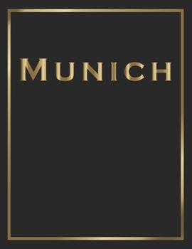 Paperback Munich: Gold and Black Decorative Book - Perfect for Coffee Tables, End Tables, Bookshelves, Interior Design & Home Staging Ad Book