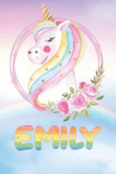 Emily: Emily's Unicorn Personal Custom Named Diary Planner Perpetual Calander Notebook Journal 6x9 Personalized Customized Gift For Someone Who's Surname is Emily Or First Name Is Emily