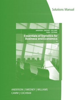 Paperback Solutions Manual t/a Essentials of Statistics for Business & Economics, 7e Book