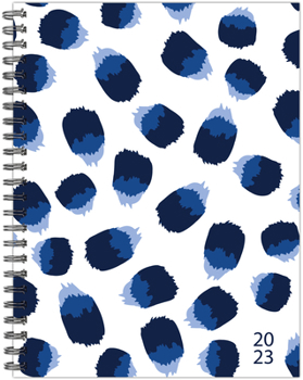 Wild Navy Dot 6.5 X 8.5 Softcover Weekly Planner