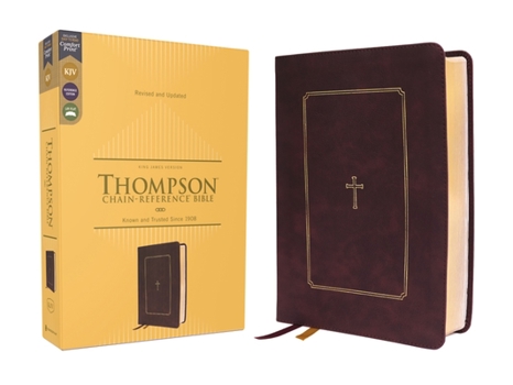 Imitation Leather Kjv, Thompson Chain-Reference Bible, Leathersoft, Burgundy, Red Letter, Comfort Print Book