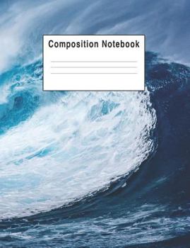 Paperback Composition Notebook: Ocean Wave Book