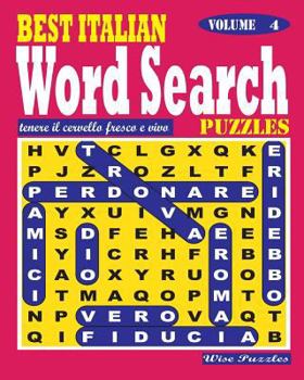 Paperback BEST ITALIAN Word Search Puzzles. Vol. 4 [Italian] Book