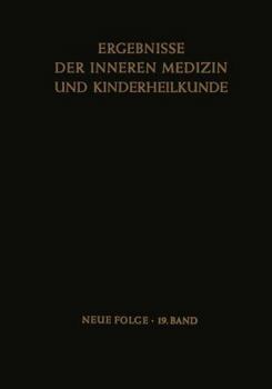 Paperback Ergebnisse Der Inneren Medizin Und Kinderheilkunde [German] Book