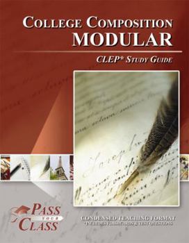 Paperback College Composition Modular CLEP Test Study Guide Book