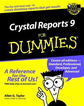 Paperback Crystal Reports 9 for Dummies Book