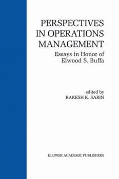 Paperback Perspectives in Operations Management: Essays in Honor of Elwood S. Buffa Book