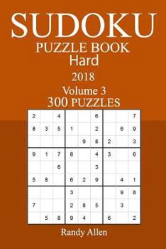 Paperback 300 Hard Sudoku Puzzle Book - 2018 Book