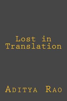 Paperback Lost in Translation Book