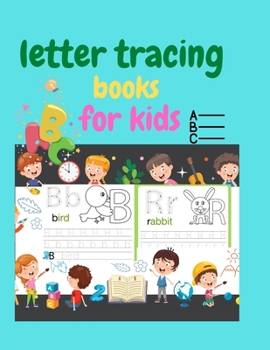 Paperback letter tracing books for kids: alphabet coloring preschool activity book