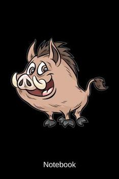 Paperback Notebook: Happy Warthog Personal Organizer Book