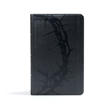 Imitation Leather CSB Ultrathin Reference Bible, Charcoal Leathertouch Book