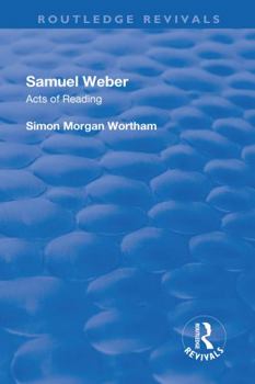 Paperback Samuel Weber: Acts of Reading Book