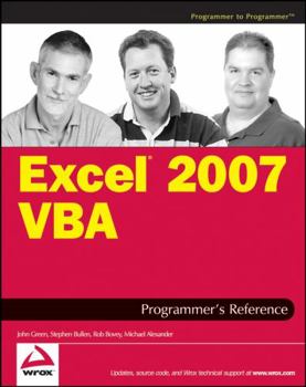 Paperback Excel 2007 VBA Programmer's Reference Book