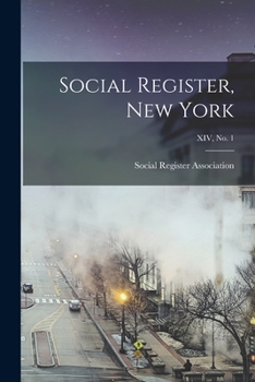 Paperback Social Register, New York; XIV, No. 1 Book