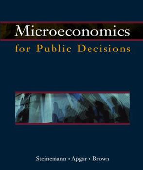 Hardcover Microeconomics for Public Decisions with Economic Applications Card Book