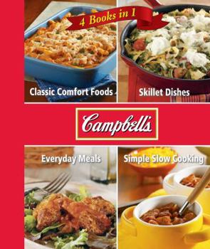 Spiral-bound Campbell 4 Cookbooks in 1: Classic Comfort Foods, Skillet Dishes, Everyday Meals, Simple Slow Cooking Book