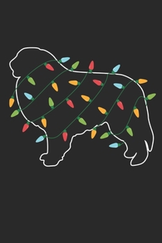 Great Pyrenees with Christmas Lights - Christmas Notebook - Great Pyrenees Diary - Dog Journal - Christmas Gift for Dog Lover: Medium College-Ruled Journey Diary, 110 page, Lined, 6x9 (15.2 x 22.9 cm)