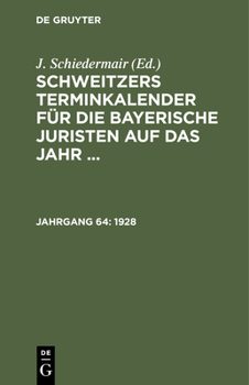 Hardcover 1928 [German] Book