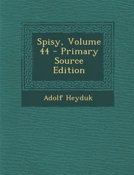 Paperback Spisy, Volume 44 - Primary Source Edition [Czech] Book