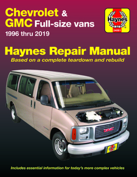 Paperback Chevrolet & GMC Full-Size Vans 1996-19 Book