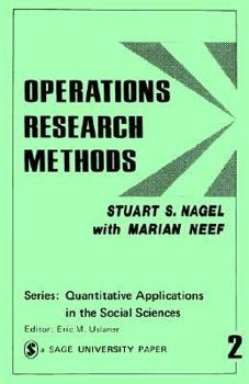 Paperback Operations Research Methods: As Applied to Political Science and the Legal Process Book