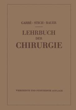 Paperback Lehrbuch Der Chirurgie [German] Book