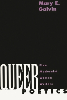 Paperback Queer Poetics: Five Modernist Women Writers Book