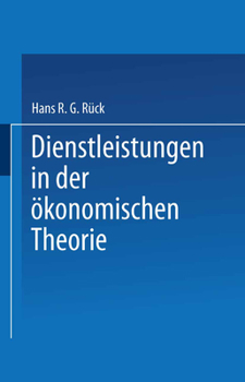 Paperback Dienstleistungen in Der Ökonomischen Theorie [German] Book