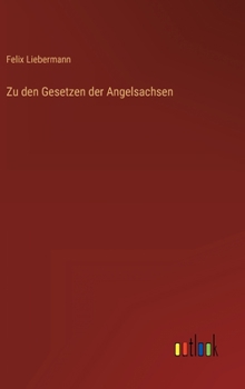 Hardcover Zu den Gesetzen der Angelsachsen [German] Book