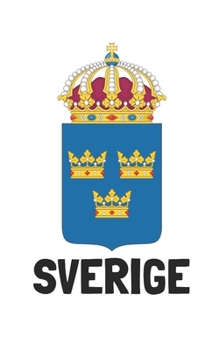 Paperback Sverige: Handy journal notebook diary with blank lined paper to write in [Swedish] Book