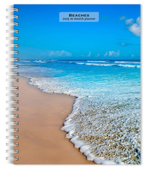 Ring-bound Beaches 2025 6 X 7.75 Inch Spiral-Bound Wire-O Weekly Engagement Planner Calendar New Full-Color Image Every Week Book
