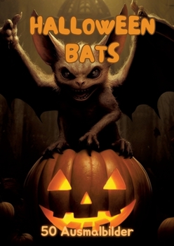 Paperback Halloween Bats - 50 Ausmalbilder [German] Book