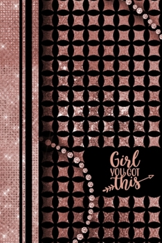 Paperback You Got This Journal: Inspirational Quote Rose Gold Notebook, Blank Lined Diary in Pink Blush, Gift for Her Book