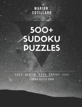 Paperback 500+ sudoku puzzles: easy, medium, hard, expert, evil sudoku puzzle book
