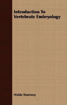 Paperback Introduction to Vertebrate Embryology Book