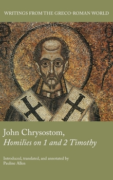 Hardcover John Chrysostom, Homilies on 1 and 2 Timothy Book